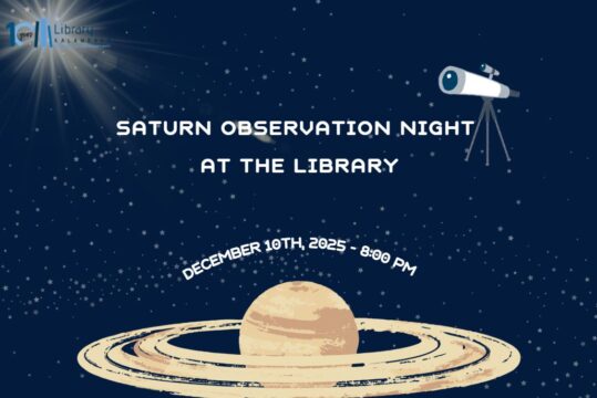 A Night of Saturn Observation at the Library!