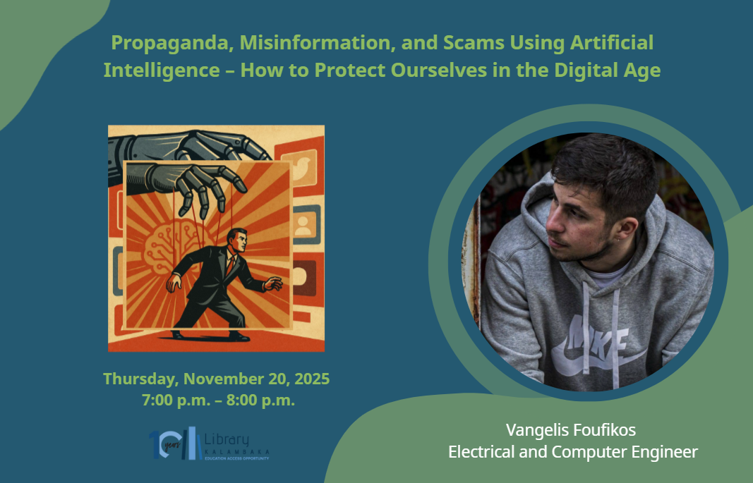 Propaganda, Misinformation, and AI-Driven Scams – How to Stay Safe in the Digital Age: A Lecture by Vaggelis Foufikos