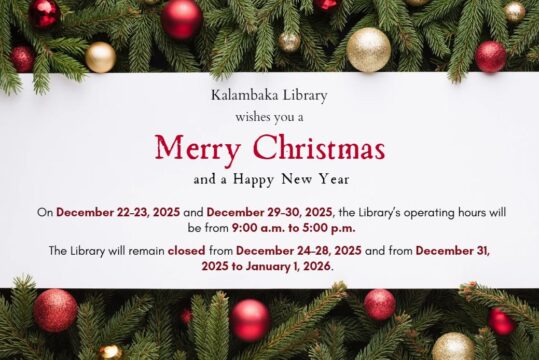 Holiday Library Opening Hours