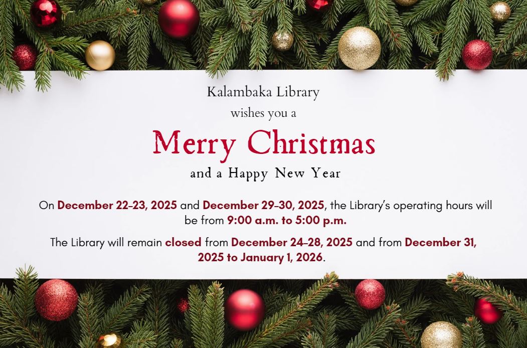 Holiday Library Opening Hours