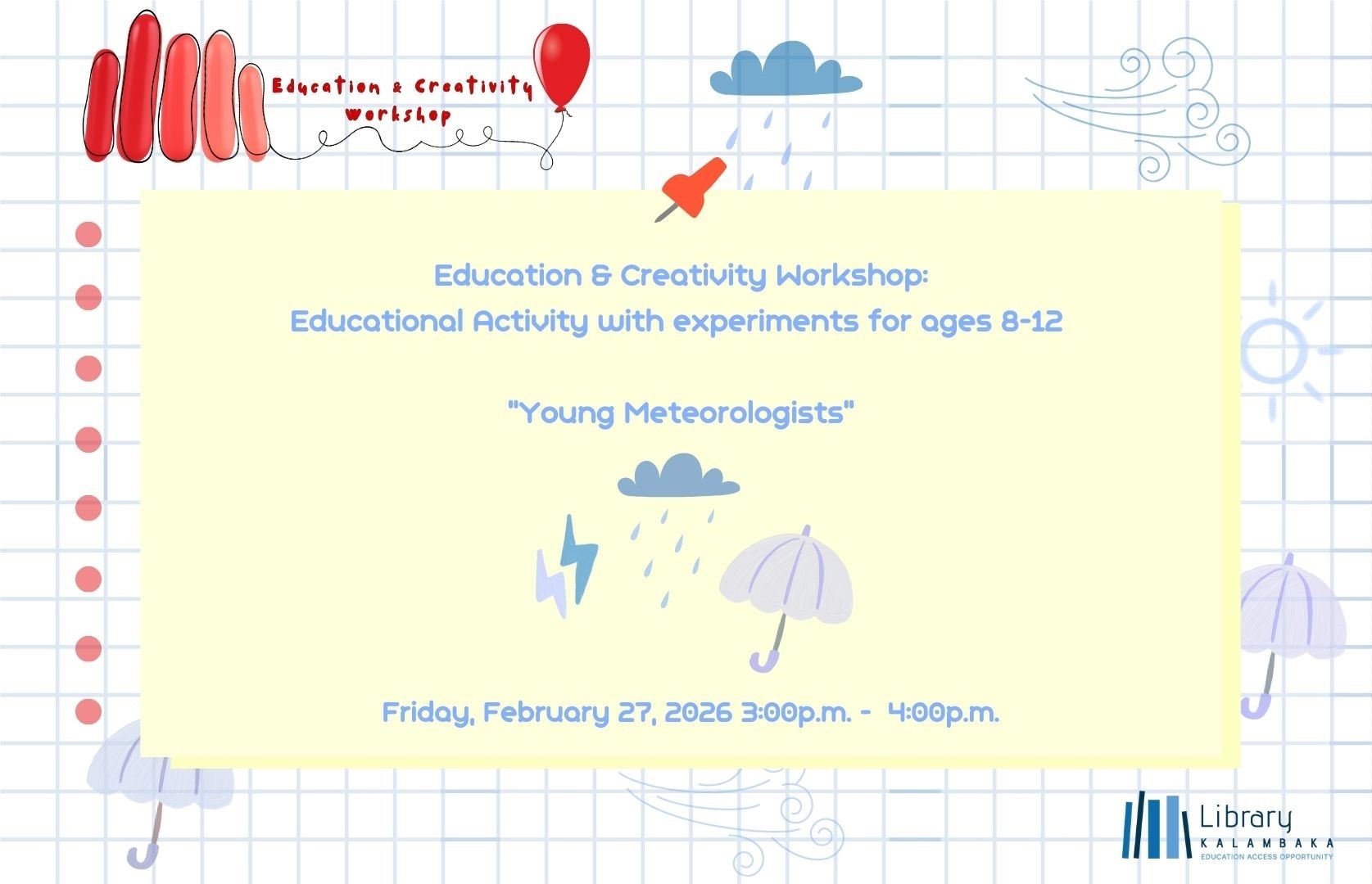 Education & Creativity Workshop: "Young Meteorologists"