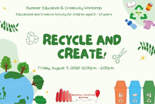 Summer Activities 2026: Recycle and Create: Little Eco-Designers!