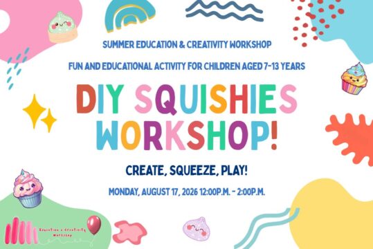 Summer Activities 2026: DIY Squishy Workshop!