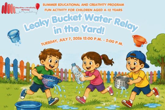 Summer Activities 2026: Water Bearers with Leaky Objects in the Yard!
